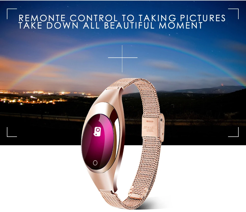 KGG Z18 умный Браслет Bluetooth модные Смарт-часы для женщин браслет кровяное давление фитнес-трекер для измерения сердечного ритма монитор Шагомер