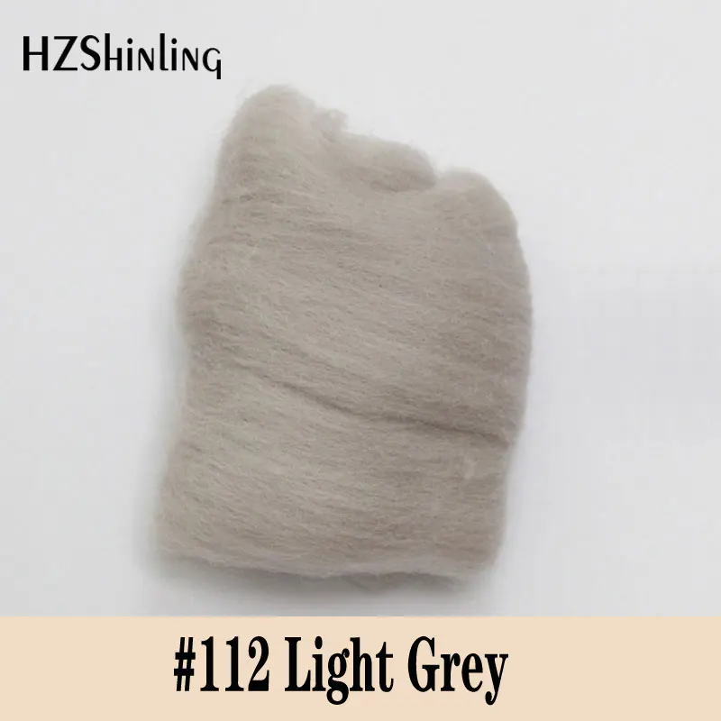 

5 g Super Soft felting Short Fiber Wool Perfect in Needle Felt and Wet Felt Light Grey Wool Material DIY Handmade