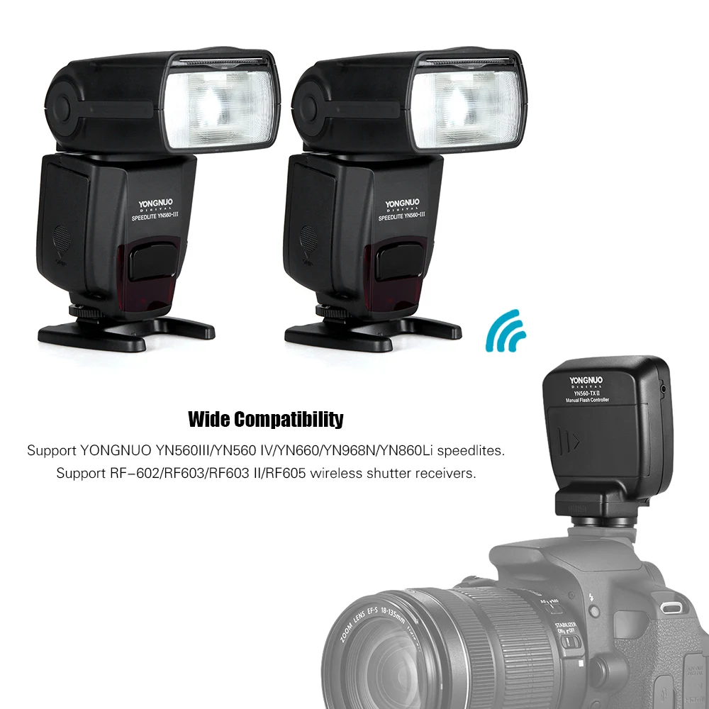 Беспроводная вспышка YONGNUO YN560 III IV Speedlite TX II|Фотовспышки| |