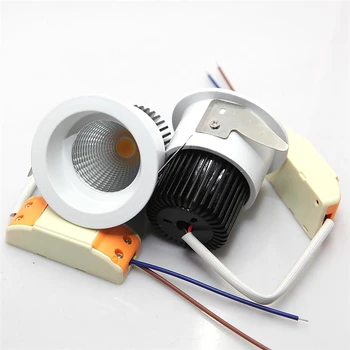 

Dimmable COB LED Downlight 15W AC85-265V LED Ceiling Down Light Dimmable COB Spot Recessed Downlight Light Bulbs Free shipping