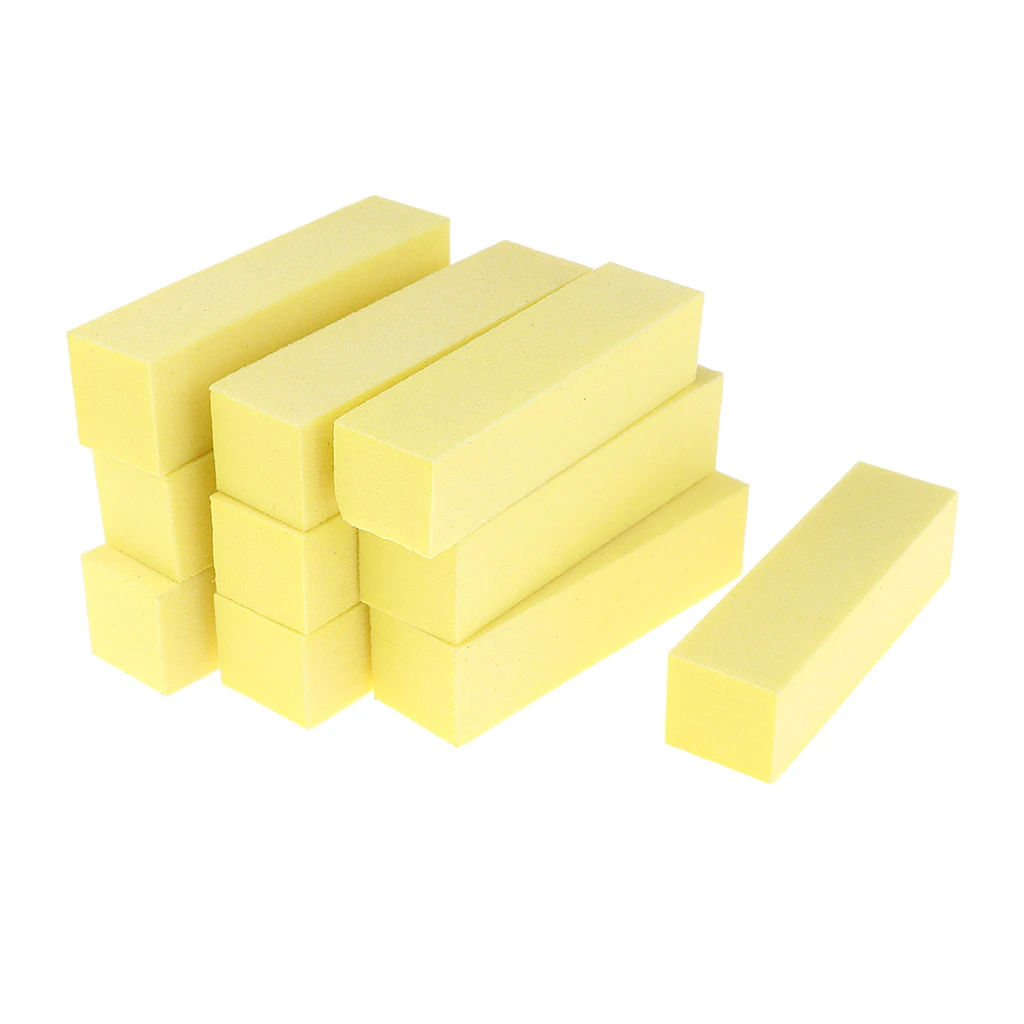 Lots 10 Pro Nail Art Care Buffer Buffing Sanding Block Files Grit Acrylic Tools for Natural/Artificial/Gel Nails Polish Trimming