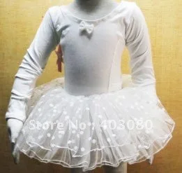 Дети балет юбка, Пачка танец платье, Танцы платье, Длинный рукав младенцы юбка