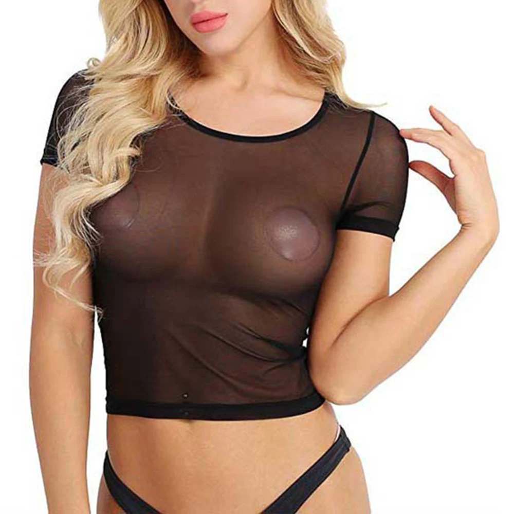 sexy women in see through tops