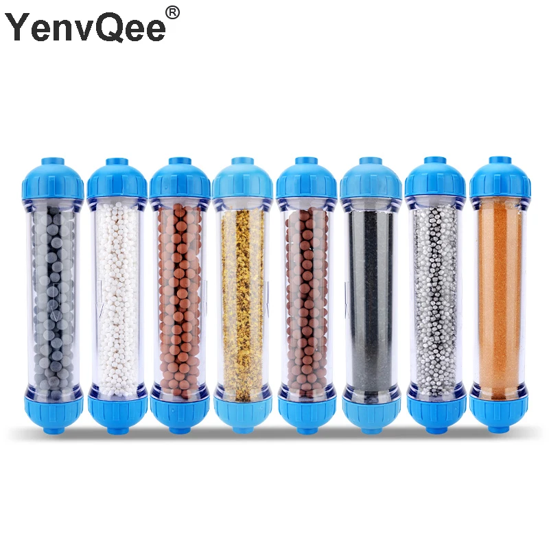 1PCS T33 Housing DIY Fill Shell Water Filter Cartridge Maifan StoneCoconut shell activated carbonResinKDF Purifier Fittings (1)