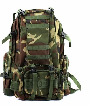 Высокое качество 50л большой вместительный Рюкзак Molle военный рюкзак многофункциональный водонепроницаемый мужской рюкзак сумка для путешествий - Цвет: Jungle Camouflage