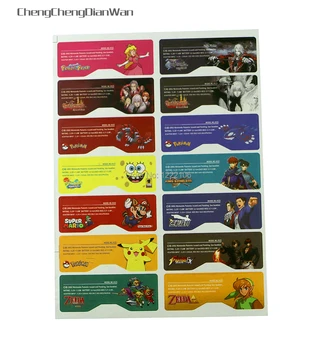 

ChengChengDianWan 280pcs=20sets Custom Design Label Sticker for GBA SP Back Housing Console Back Tag