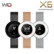 WQ X6 леди Смарт часы с изображением поз из йоги крови Давление умный Браслет Фитнес трекер для подруги жены IP68 Водонепроницаемый Для женщин группа