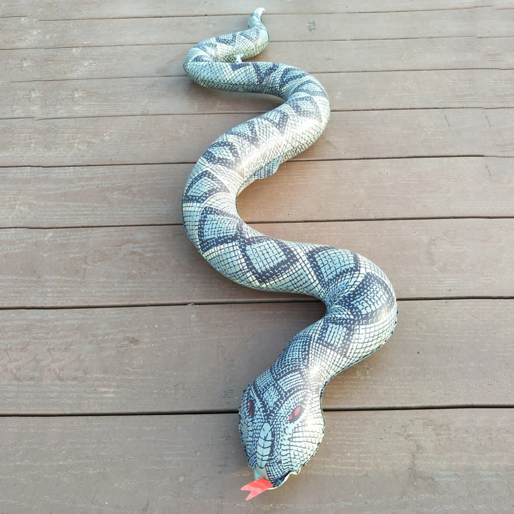 

1pcs Halloween PVC Inflatable Toy Toy Big Python 120cm Snakes Scary Tidy Toy Python Snake Garden Farm Pool Halloween Decorations