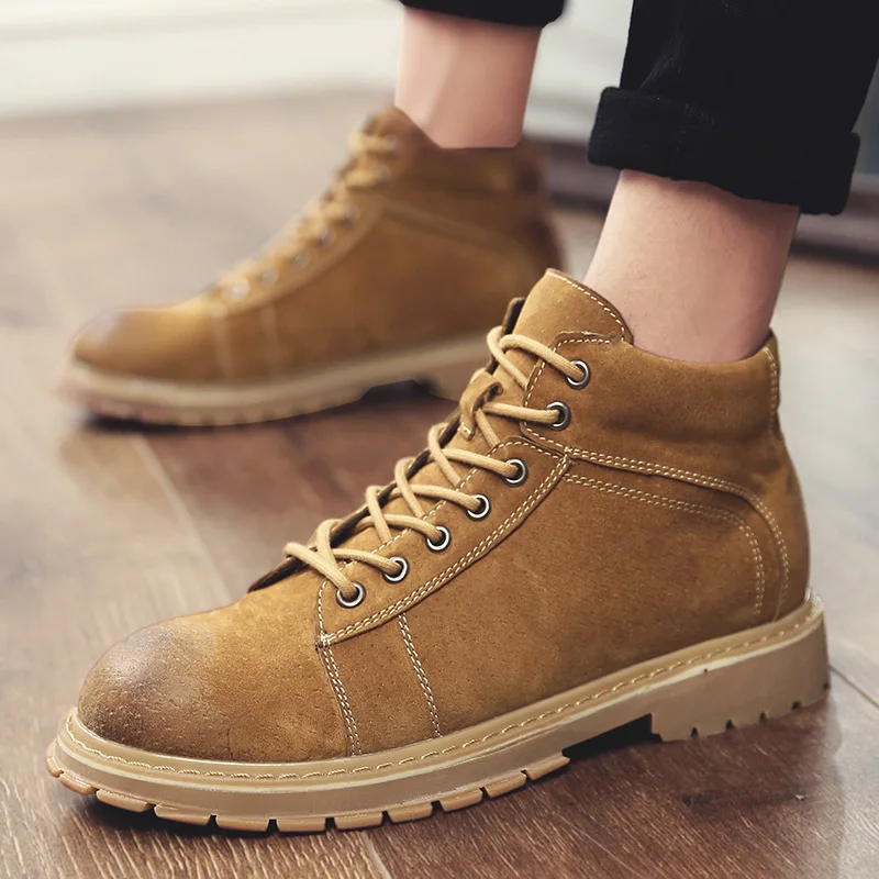 CHAISHOU shoes men Work boots Good Quality Genuine Leather lace-up Outdoor high-top casual flat dress shoes CS-134 CHAISHOU shoes men Work boots Good Quality Genuine Leather lace-up Outdoor high-top casual flat dress shoes CS-134