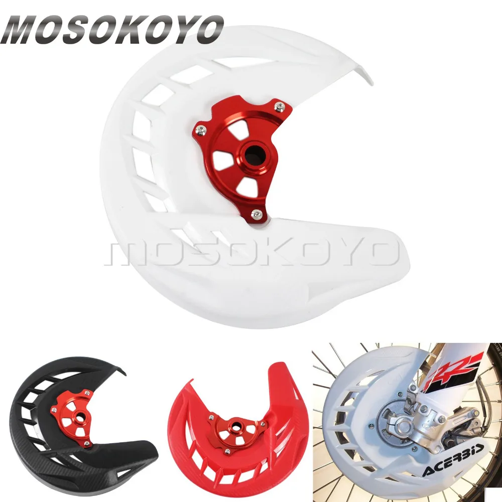 For Honda CR CRF 125R 250R 250X 450R 450X Motocross MX Enduro Dirt Bike X-Brake Front Disc Cover Rotor Guard 2004-2018