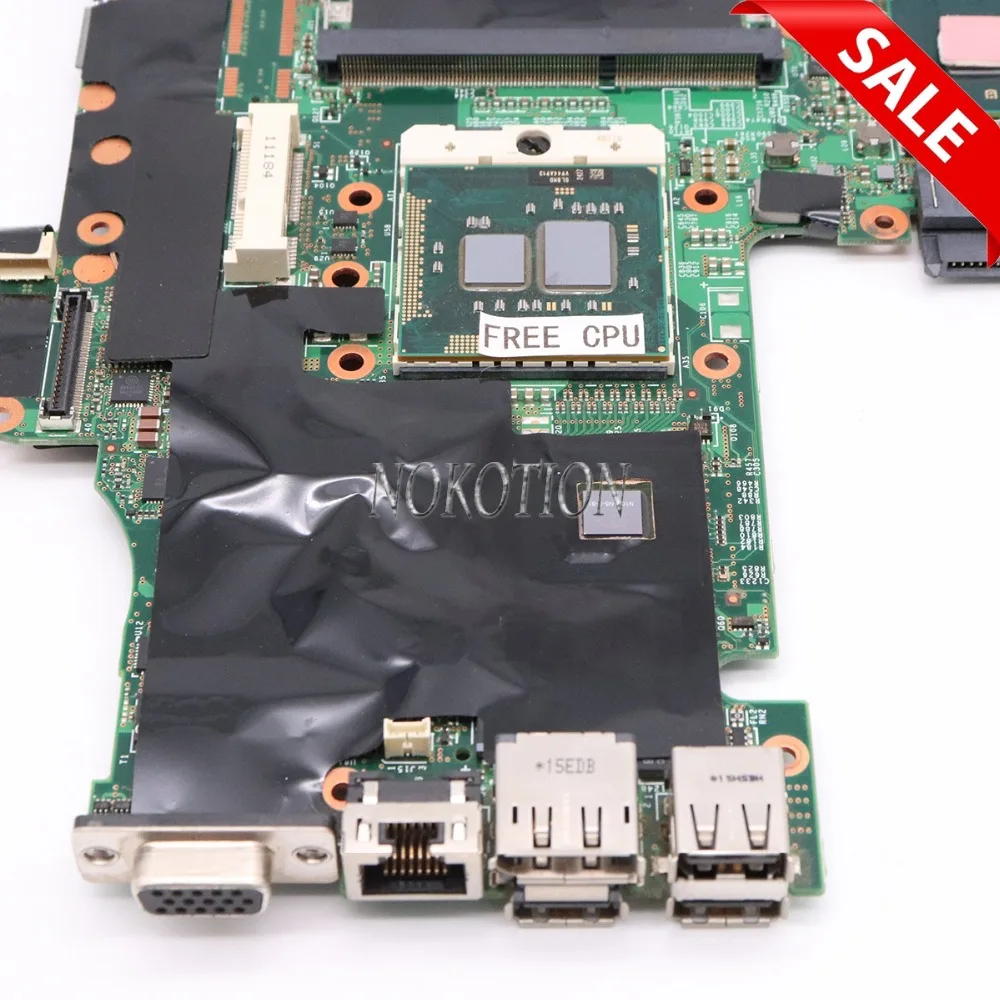 Материнская плата NOKOTION 48.4FZ10.031 FRU 75Y4068 для ноутбука Lenovo thinkpad T410 T410i материнская QM57