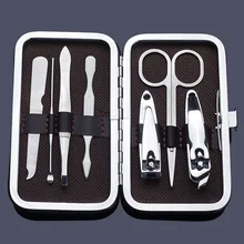 Лак для ногтей, инструменты для вышивки, 7 шт./компл. Нержавеющая сталь Универсальный Офис маникюрный набор для ногтей кусачки для ногтей Очиститель Уход за лошадьми набор для ухода за ногтями