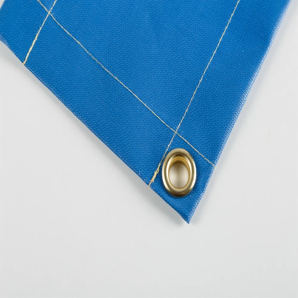 6'x8'(1,8 м x 2,4 м) цветной Стеклопластик сварочное одеяло 1,0 мм толщина и крышка, латунные люверсы для легкого подвешивания и защиты
