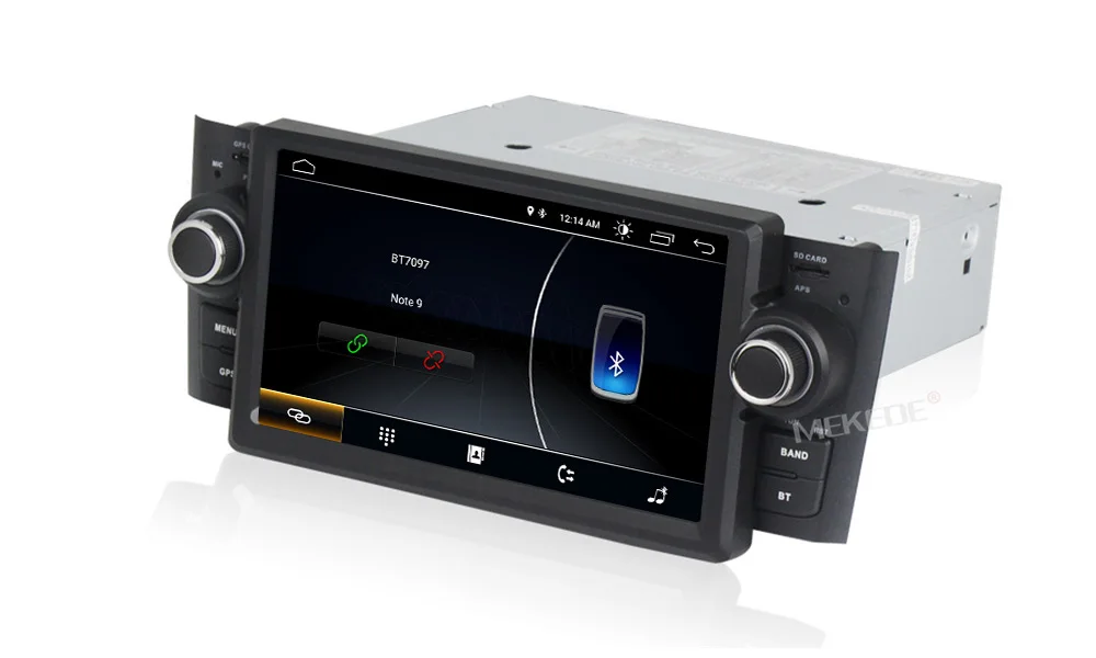 Best Car Multimedia player GPS Android8.1 Android9.1 Car Radio 1 Din DVD For Fiat/Grande/Punto/Linea 2007-2012 Radio FM steering 11