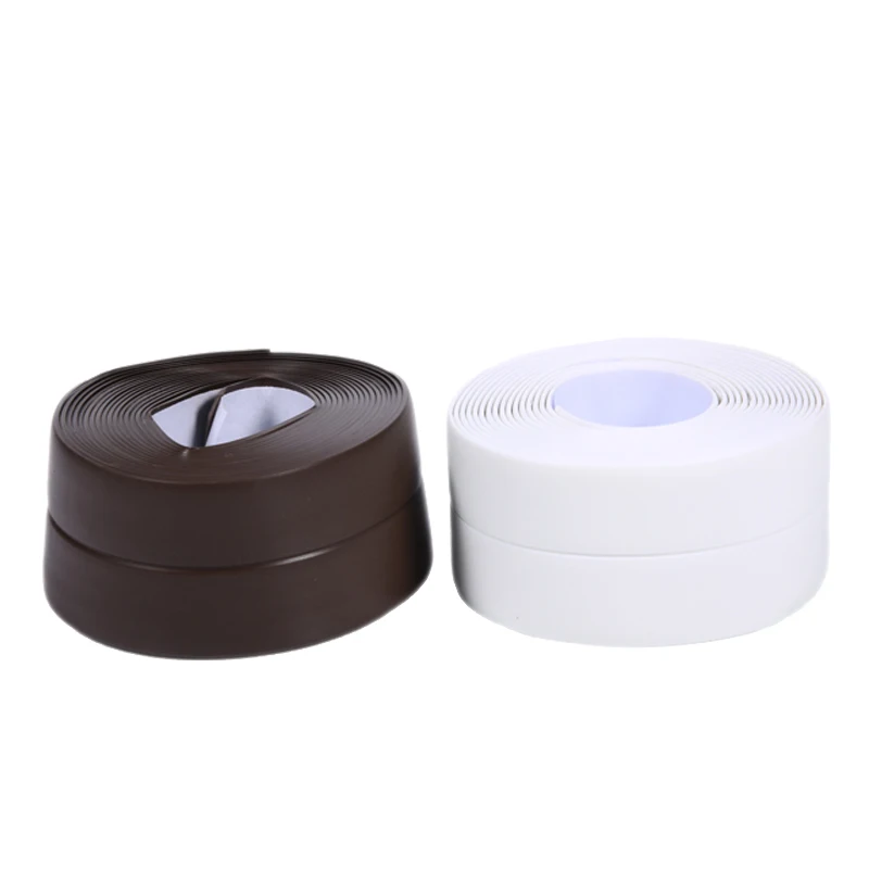 

3.8*320cm Kitchen Mildew Waterproof Tape Corner Line Door Sticker Colored Stripe Moisture Mildew Protection Bumper Strip Sticker