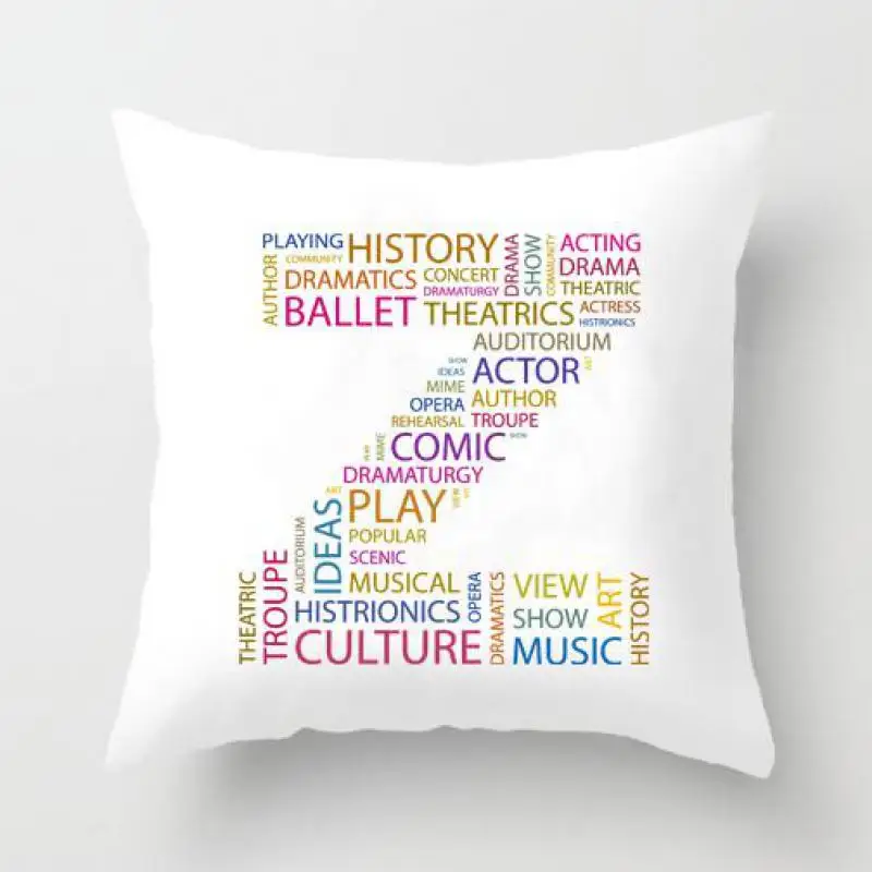 Home & Living Custom Word Pillow Home Décor Decorative Pillows