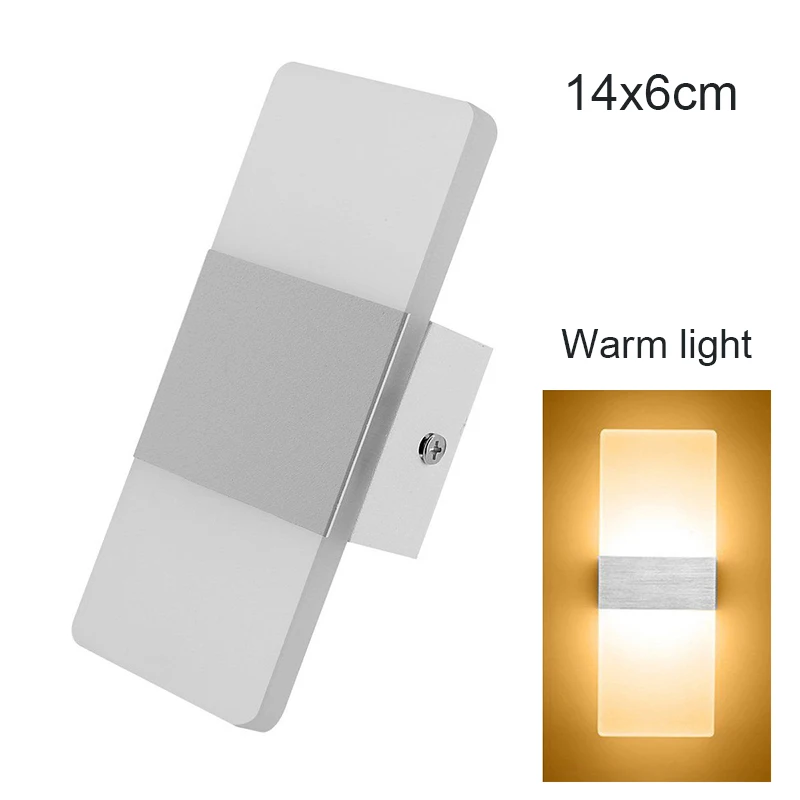 Новейший светодиодный настенный светильник из алюминия, модный, туманный, акриловый, под кубом, для помещений, для улицы, настенный светильник, декоративное освещение, dtt88 - Цвет абажура: 2