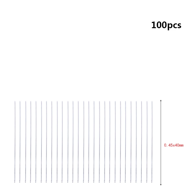 100 шт игла для бисероплетения, инструменты для самостоятельного изготовления ювелирных изделий, ручные швы, швейные иглы, рукодельная вышивка, Длинная тонкая стальная игла - Цвет: D