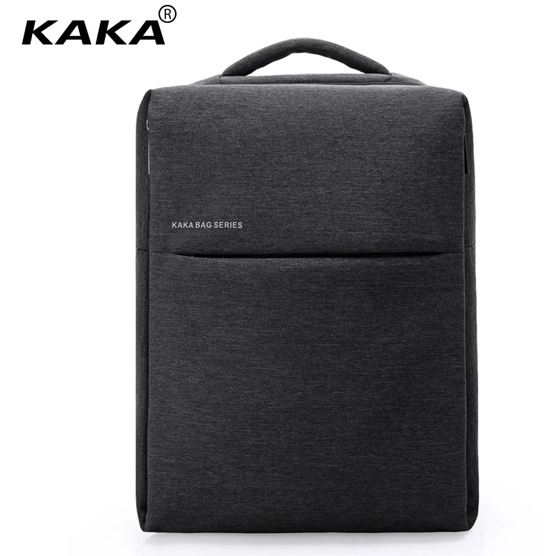 

2018 New KAKA Brand Unisex Men Business Backpack Waterproof 14" Laptop School Backpacks Male Fashion School Shoulder Bags Black