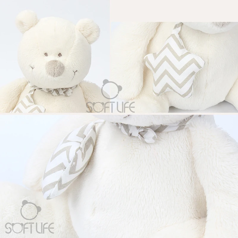 Baby Star Bear Plush Dolls Toy Stuffed Animals Soft Aristocrat Smooth Obedient juguetes Sleep Doll Teddy Bear Nappease Kids Toys (23)