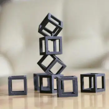 

5 Pcs Creative DIY Cube Frame Cave Aquarium Decoration Fish Tank Landscaping Sea bream Tank Shelter Water Tank Accessories