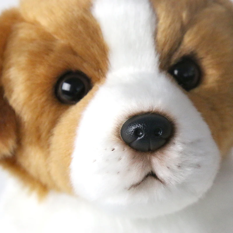 Dorimytrader Quality Simulation Animal Shepherd Dog Plush Toy Mini Lovely Soft Animals Dogs Toy Kids Gift Decoration 28x22x27 DY50135 (4)