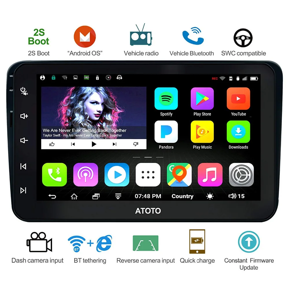 

ATOTO A6 Android Car GPS Navigation Stereo/for Selected VW Volkswagen&Skoda/2*Bluetooth/Premium A6YVW821P/Auto Multimedia Radio
