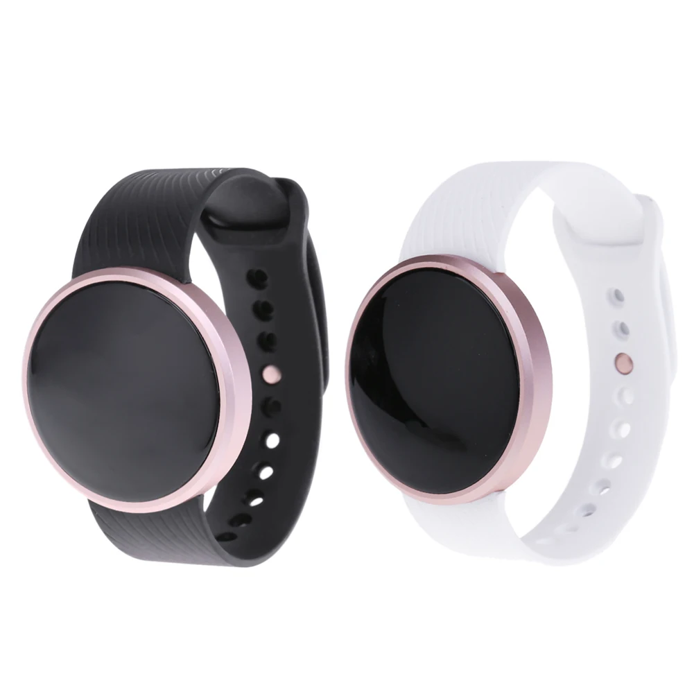 Waterproof Bluetooth Smart Bracelet Message Call Reminder Passometer Fitnees Activity Tracker 0 66inch 120mah Round Watch