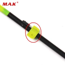 30 pcs Yellow Slider for Diameter 8mm Fiberglass Fishing Arrows for Compound/Recurve Bow Hunting Shooting 1 piece diameter 60cm arcehry straw grass target shooting practice recurve traditional compound bow slingshot training