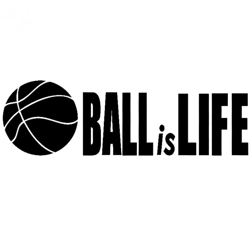 Buy 22.9CM*7.1CM Basketball Is Life Sticker Vinyl