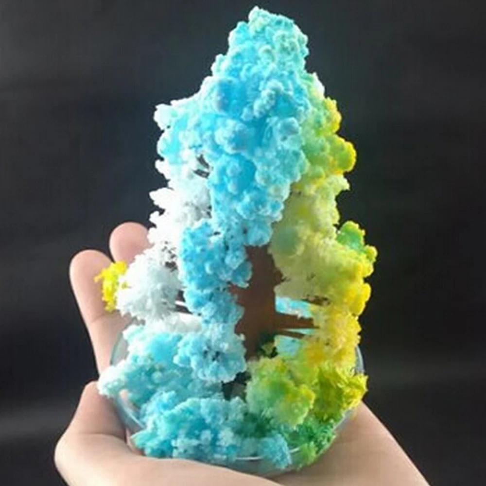 

2019 2PCS 100mm H DIY Multicolor Magic Growing Paper Tree Magical Christmas Trees Japanese Educational Toys Novelty For Children