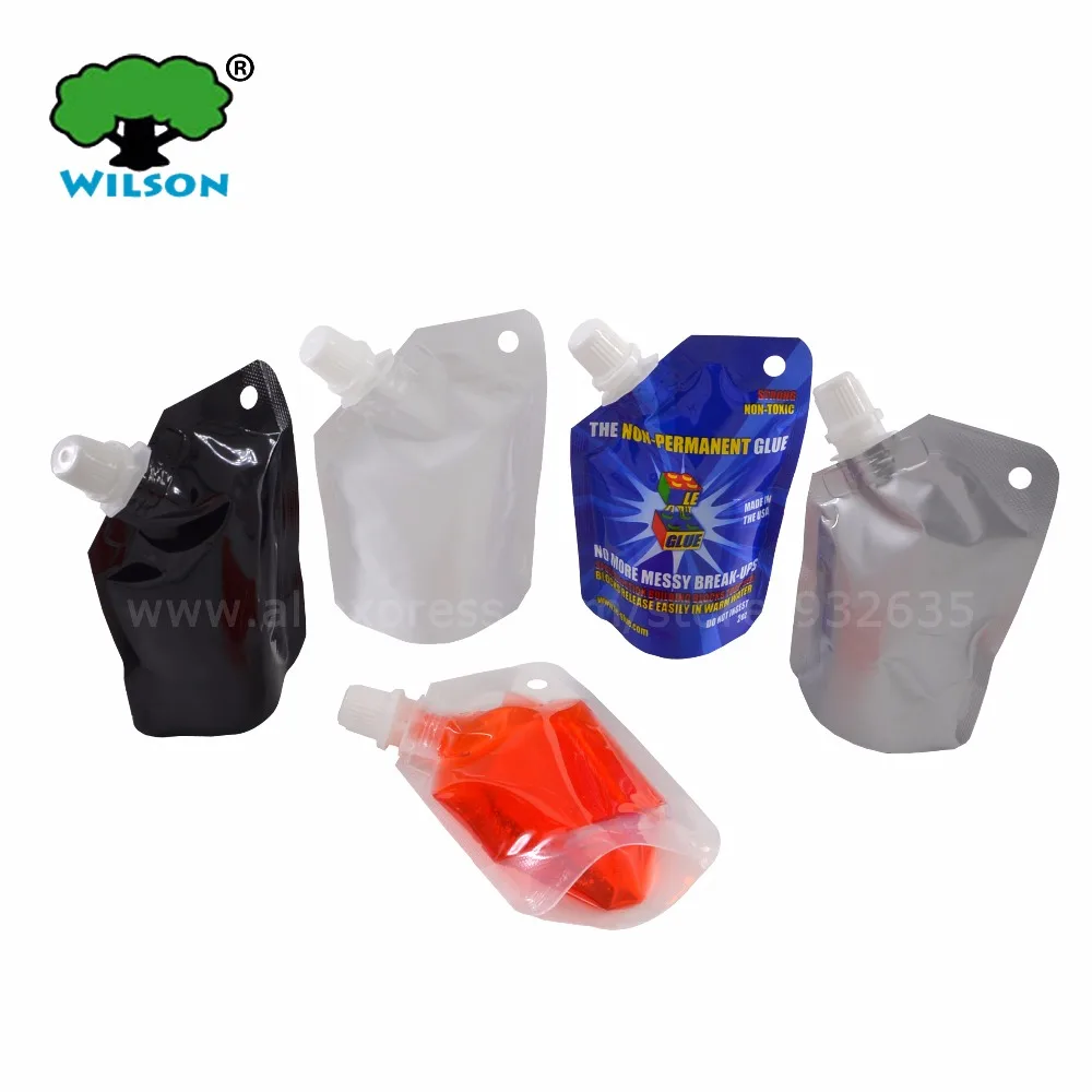 

(50 ML) Small Stand Up Spout Bag 20 pcs Sauce Travel Laundry Detergent Container Bathing Dew Sauce Jelly Food Save Pouch