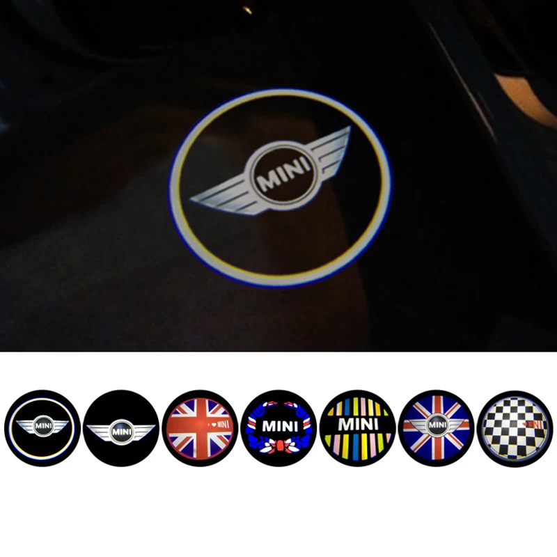 

Car Door Welcome Logo Ghost Shadow Projector Light Courtesy Light For Mini Clubman R53 Mini Cooper R55 R56 R57 R58 R59 R60 R50