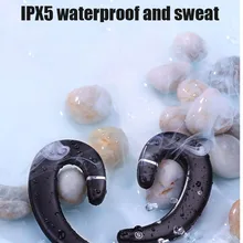 Новинка TWS два уха IPX5 Водонепроницаемый и пот устойчивый беспроводной Bluetooth 5,0 костной проводимости гарнитура с микрофоном для телефона
