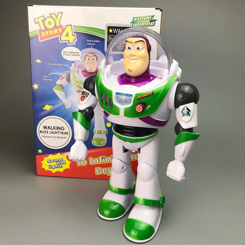 Disney Toy Story 4 Базз Лайтер звуковые огни шарнирная подвижная ПВХ фигурка модель кукла подарок на день рождения для детей с коробкой