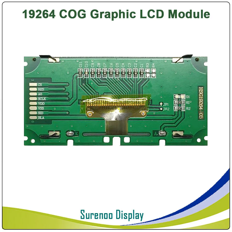 19264 192*64 Графический матричный COG lcd модуль дисплей экран Встроенный IST3020 контроллер синий lcd с белой подсветкой