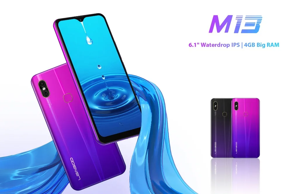 LEAGOO M13, 4 Гб ОЗУ, 32 Гб ПЗУ, мобильный телефон, Android 9,0, 6,1 дюймов, экран в виде капли воды, MTK6761, четыре ядра, отпечаток пальца, распознавание лица, 4G смартфон