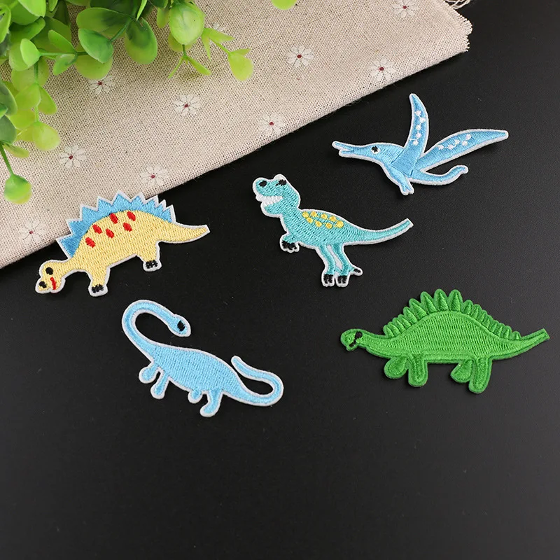 

Cute little dinosaur embroidery cloth stickers clothes decoration patch stickers embroidery standard embroidery