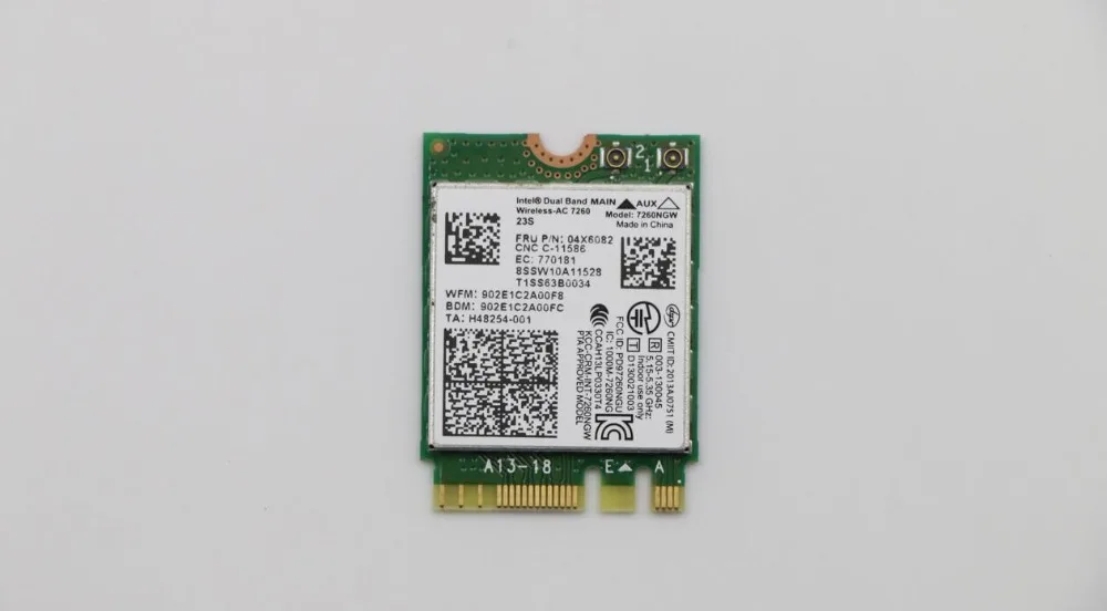 Nuovo Per Lenovo Thinkpad L440 L540 X240 T440 T440P T540P W540 Dual Band 7260Ngw Un Bluetooth4.0 Fru: 04X6008