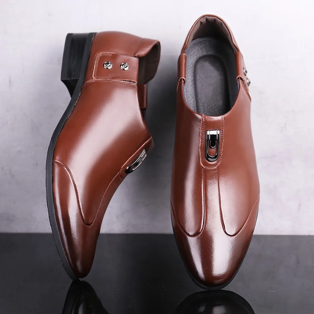 

mens light brown dress shoes black leather derby shoes elegant burgundy social shoes classic suits men shoes european sapatos