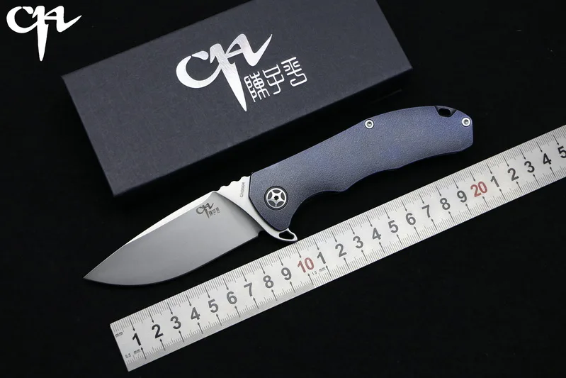 

NEW CH3504 Flipper folding knife S35VN Blade ball bearings TC4 Titanium handle camping hunting pocket fruit Knives EDC tools