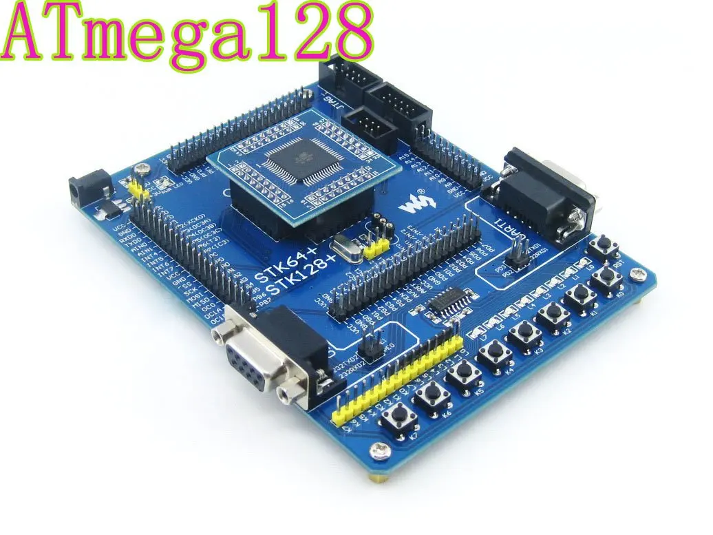 AVR ATmega128 ATmega128A-AU ATmega128A AVR макетная плата стартовый комплект полный I/Os = Waveshare STK128+ Стандартный