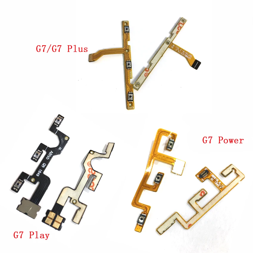 

10pcs For Motorola Moto G7 G7 Plus G7 Power G7 Play Power On Off Volume Switch Side Button Key Flex Cable Replacement Parts