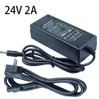 

DC 24V 2A LED Power Switching Supply Adapter AC100-240V to DC24V 48W Transformer for Led Strip EU UK US AU Plug