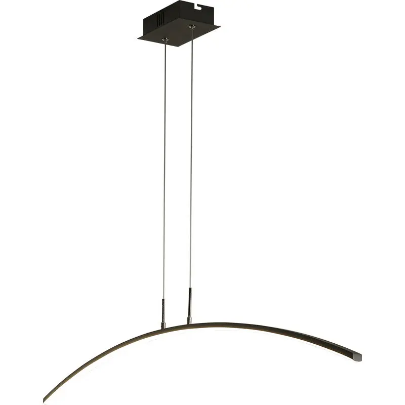 

Post modern Simple LED Pendant lights Nordic Dining room Office Creative Black white Iron art Arcuate Droplight LED Lighting