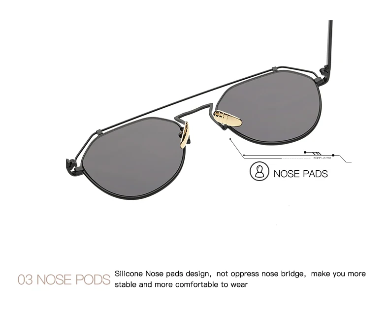 Женские солнцезащитные очки AEVOGUE, фирменный дизайн, Летний стиль, зеркальные, двойной мост, металлическая оправа, роскошные солнцезащитные очки, UV400, AE0405