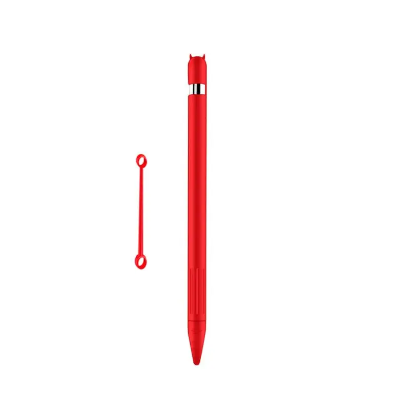 Силиконовый защитный чехол с защитой от потери, оболочка, кожный наконечник/Кабель-адаптер для Apple Pencil 1st