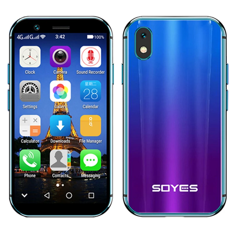 SOYES XS 4G телефон MTK6737 четырехъядерный смартфон android 6,0 смартфоны 3.0" телефоны Две сим-карты мобильный телефон отпереть телефон мини сенсорный