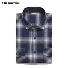Клетчатая Повседневная рубашка Для мужчин осень-зима теплый мужской фланелевый клетчатая рубашка с длинным рукавом из двух частей нагрудными карманами рубашка с длинным рукавом Одежда