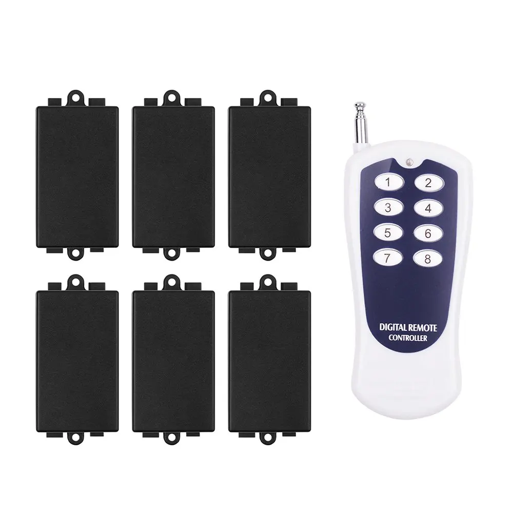 

FYT352 AC 110V 220V RF Wireless Remote Control Switch System Transmitter+ 1CH Receiver Replaceable Swicth